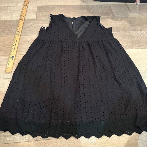 WOMENS BLACK UNBRANDED ROMPER DRESS WITH SHORTS XXL - Picture 1 of 8